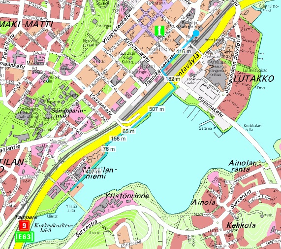 Jyvaskyla downtown map